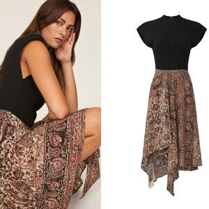 JW ANDERSON Cap Sleeve Asymmetric Dress Size 6